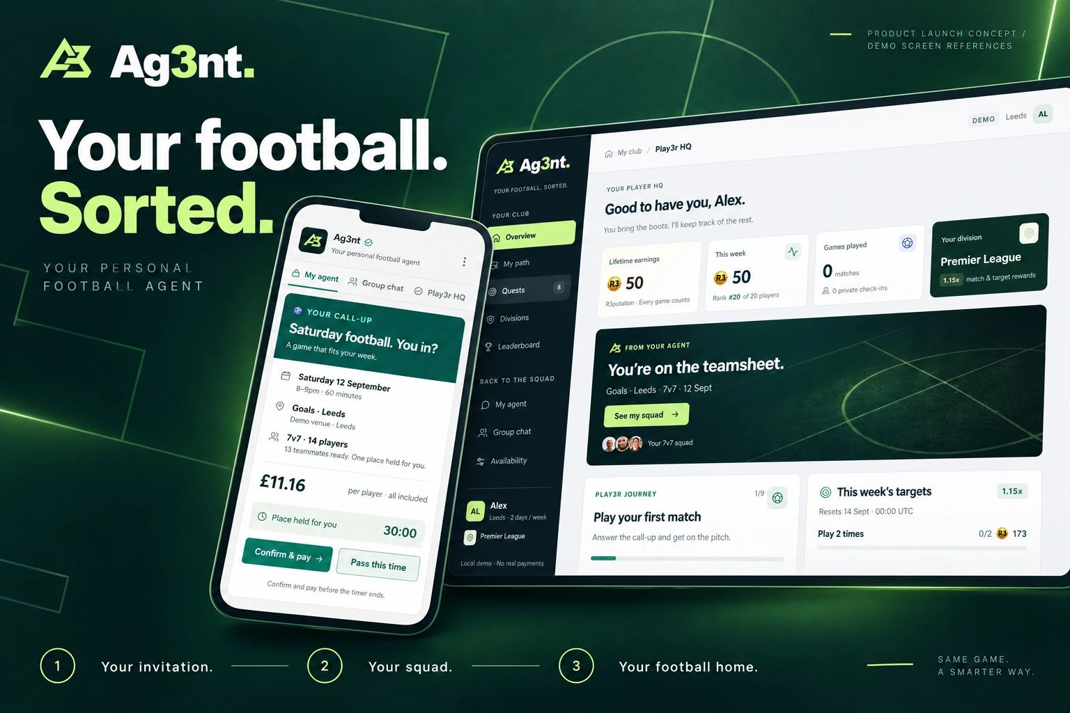 Ag3nt: Give every player their own football agent.